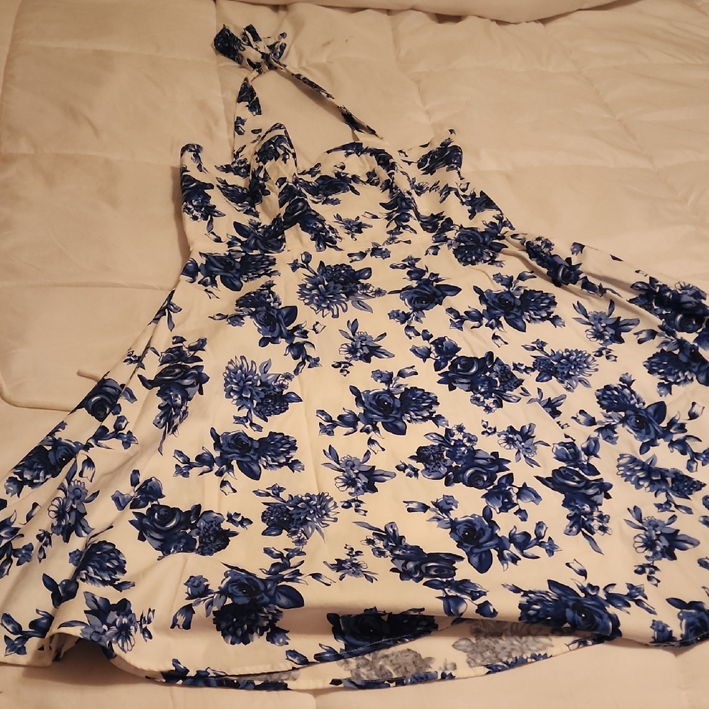 Topdress Blue Floral Dress